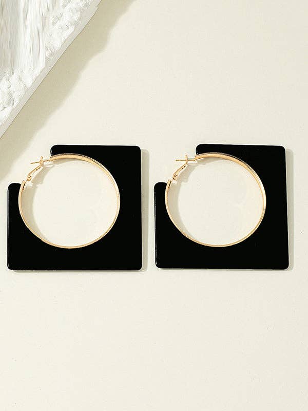 Geometric Drop Earrings