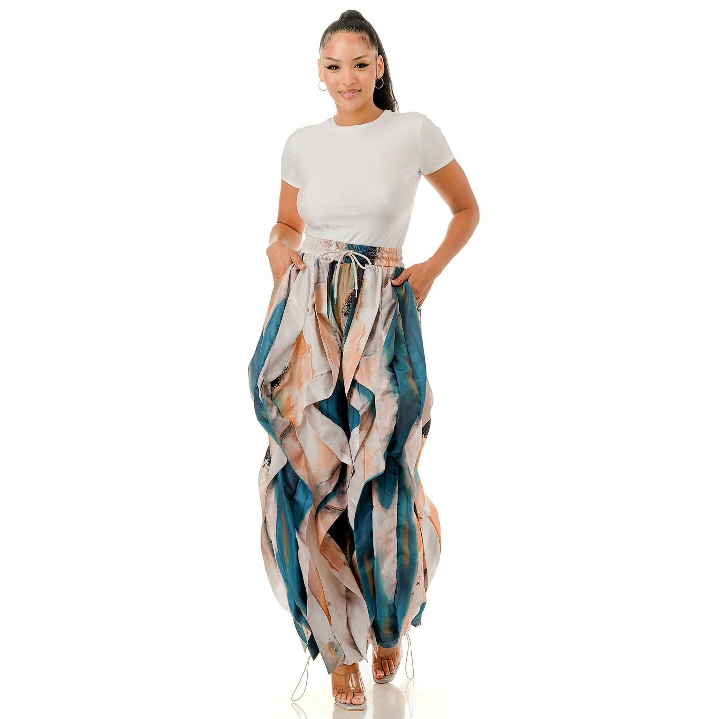 Plus Ruffled Dream Jogger Pant