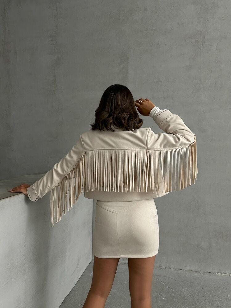 Stone Tassel Drop Jacket