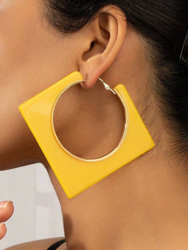 Geometric Drop Earrings