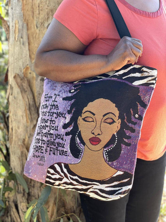 Woven Tote Bag For I Know The Plans