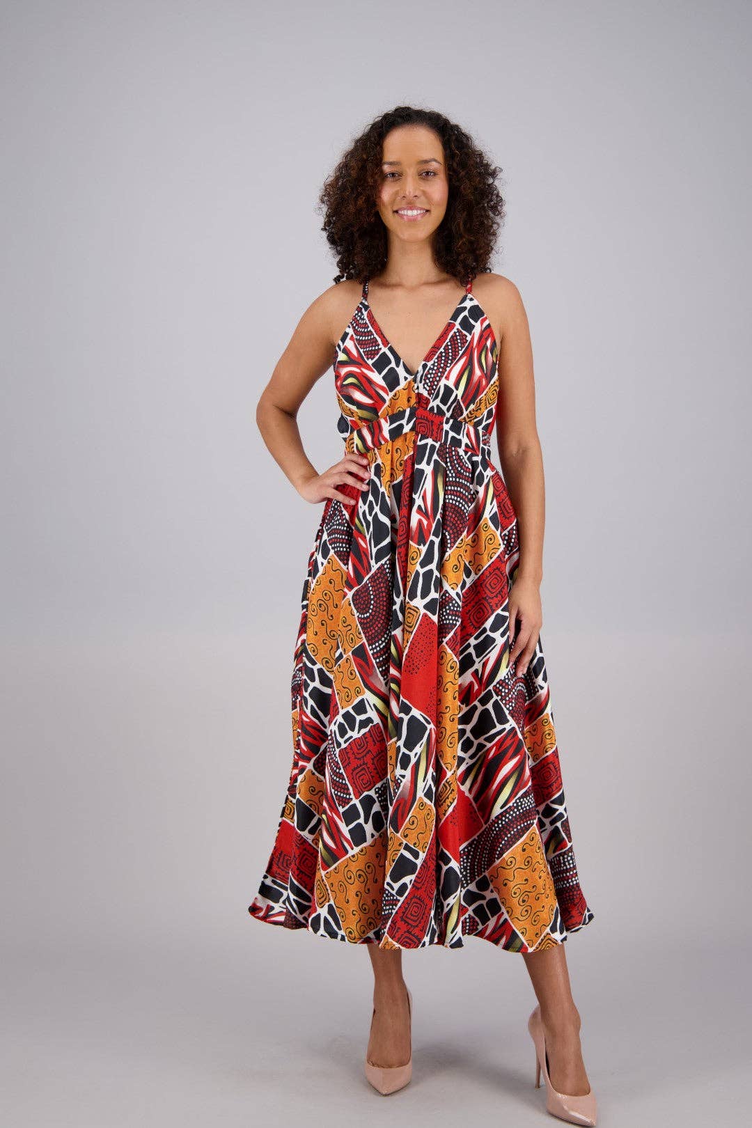 Printed Silk Blend Maxi Dress