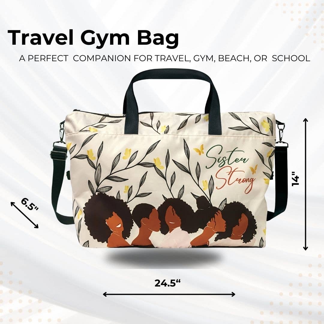 Sister Strong Travel Gym Bag