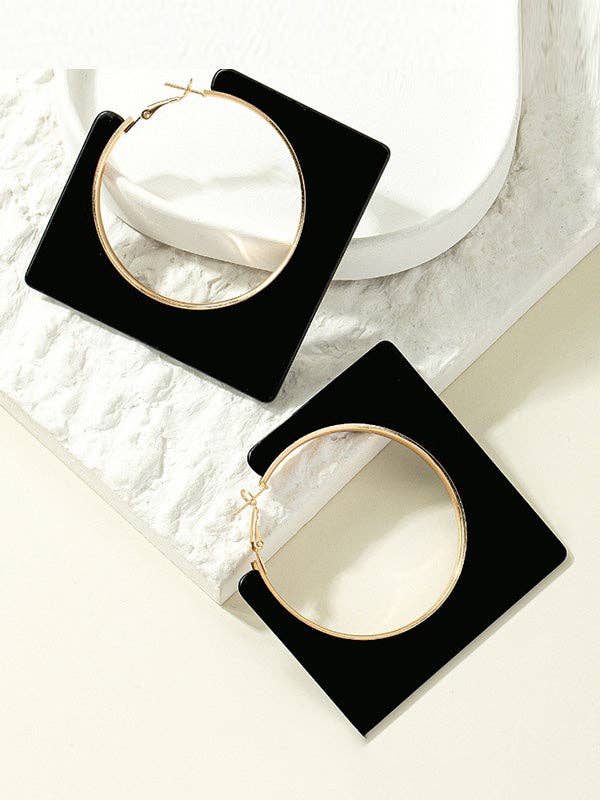 Geometric Drop Earrings