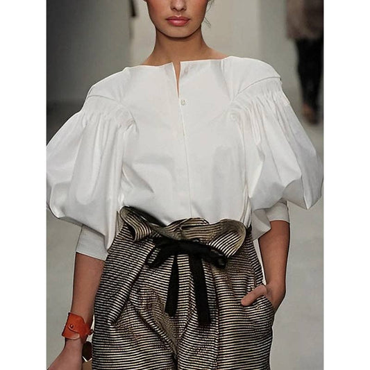 Puff Sleeves Blouse