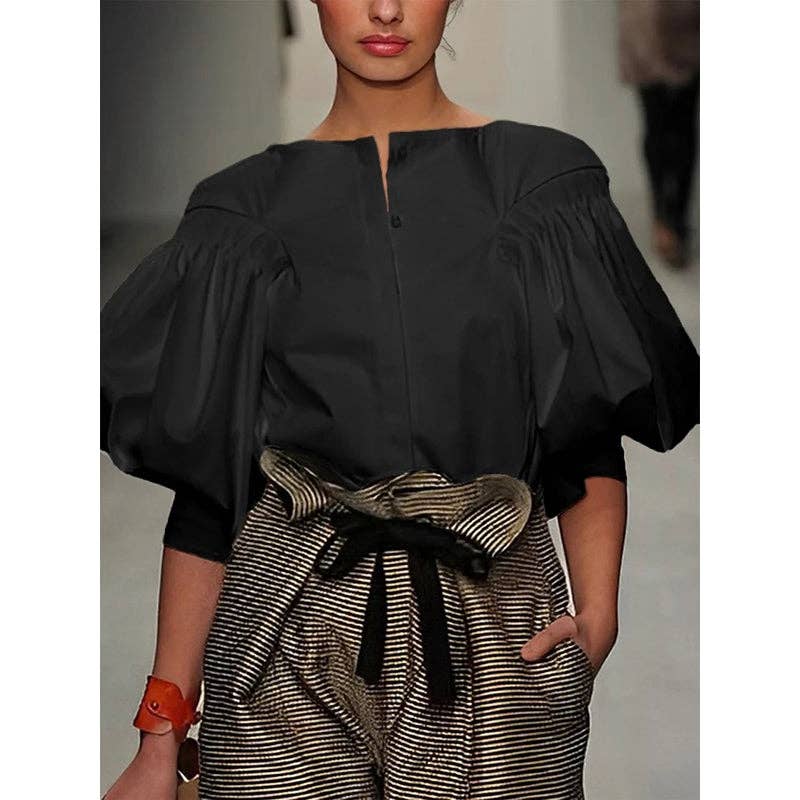 Puff Sleeves Blouse