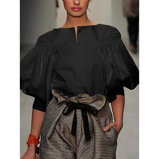 Puff Sleeves Blouse