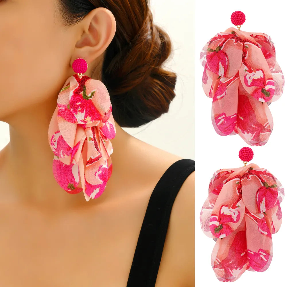 Print Dangle Earrings