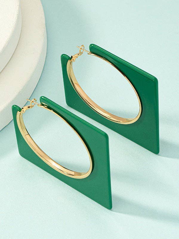 Geometric Drop Earrings