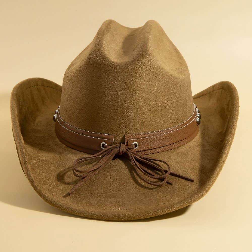 Western Concho Belt Strap Cowboy Hat