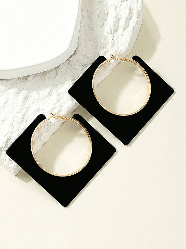 Geometric Drop Earrings