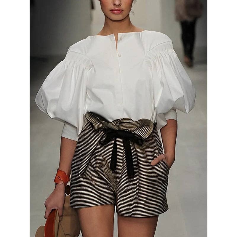 Puff Sleeves Blouse
