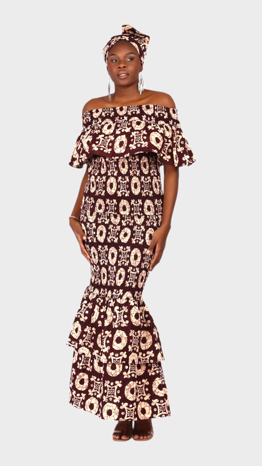 Smock Fit & Flare Skirt & Blouse Set