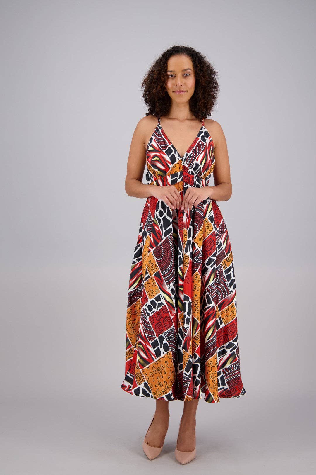 Printed Silk Blend Maxi Dress