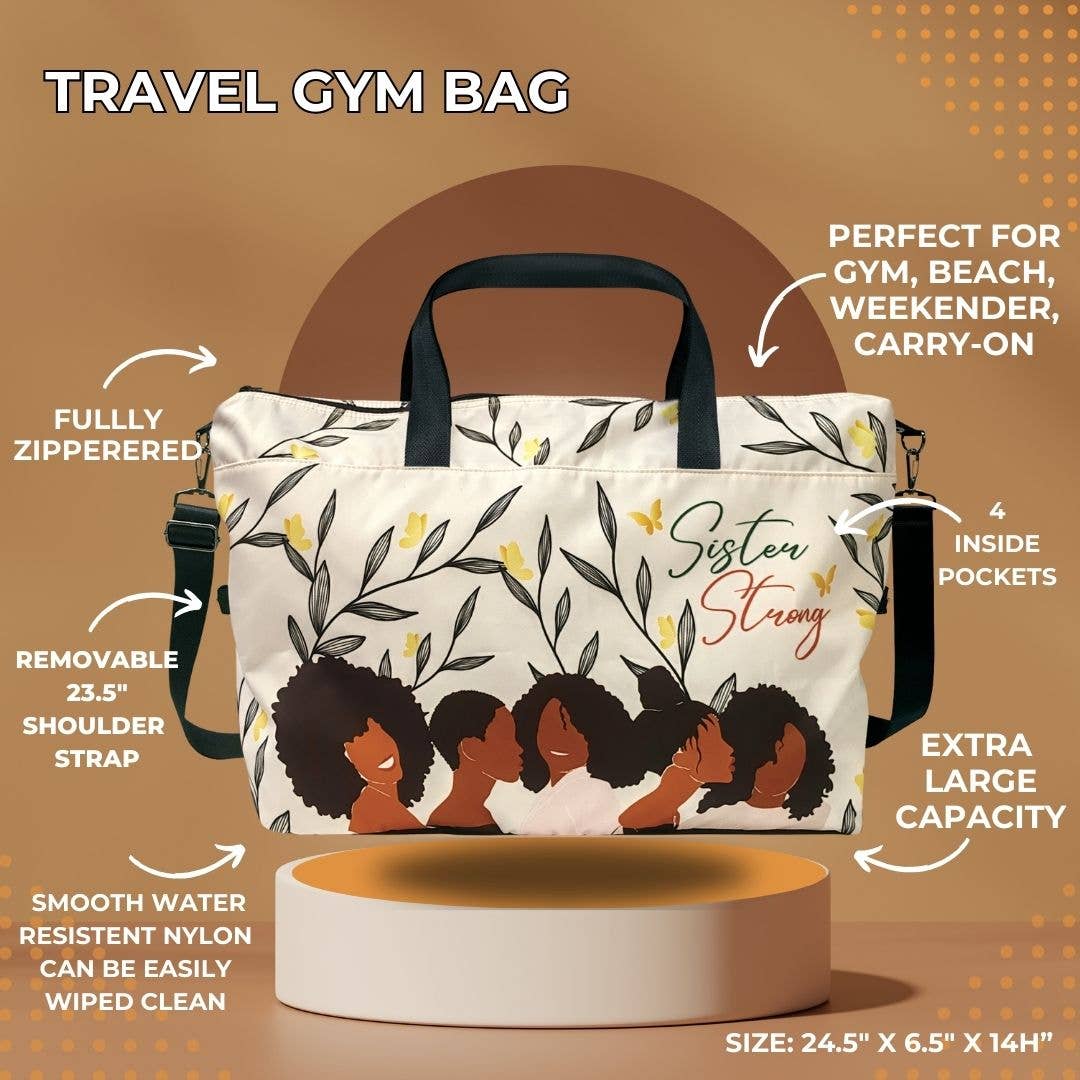 Sister Strong Travel Gym Bag