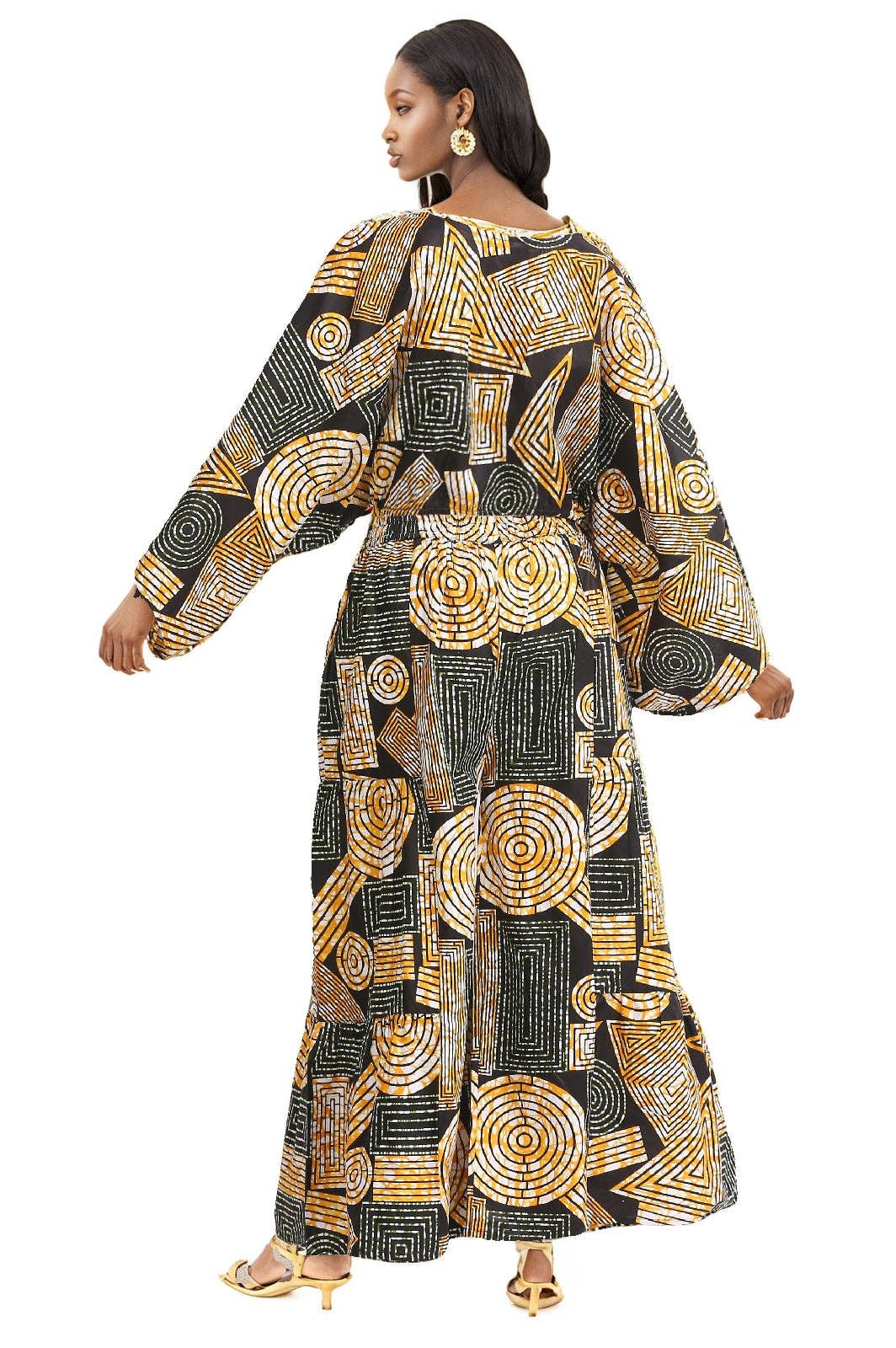 Geometric Wax Print Co-Ord Set