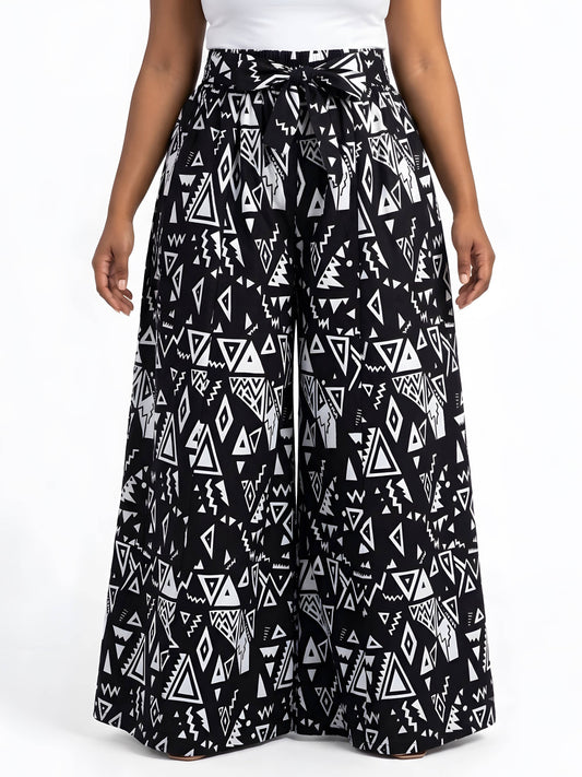 Ankara Wide Palazzo  Pants One Size